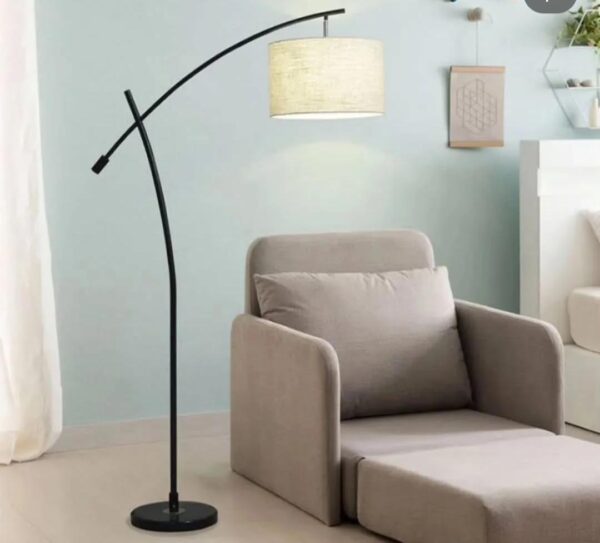 Standing Lamp With Black Single Leg