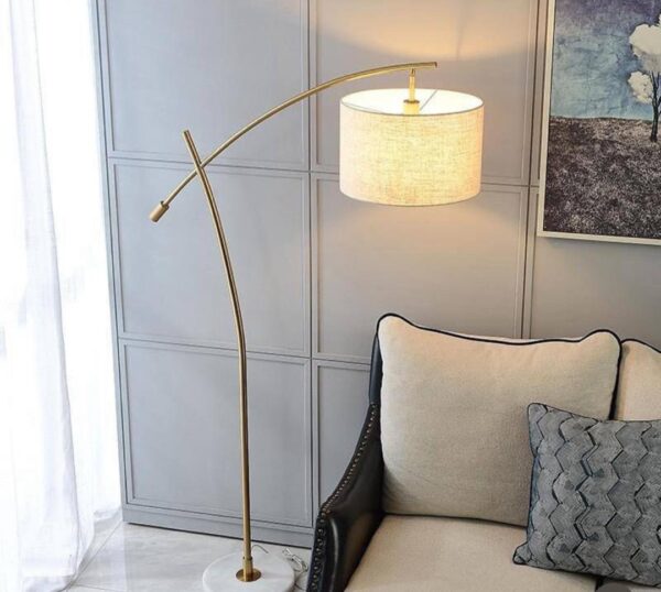 Standing Lamps With Single Golden Leg