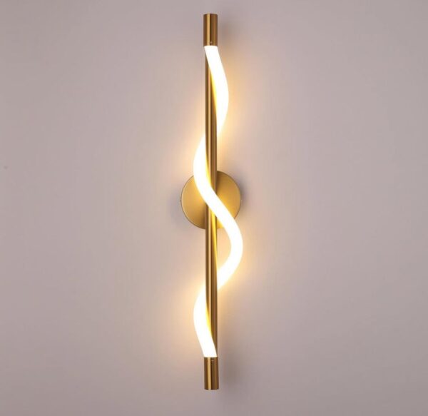 Bedside Lights Gold Rounded Bulb