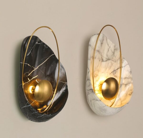 Bedside Lights Bracket Gold And White