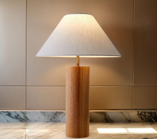 Table Lamp Wooden Straight Leg